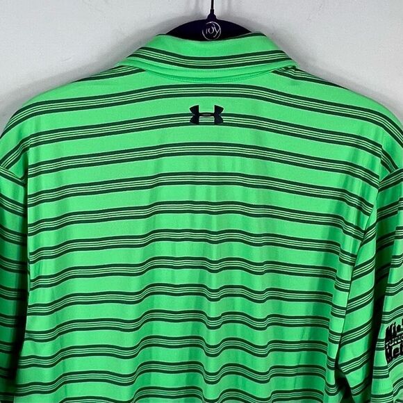 Under Armour Moisture Wicking Striped Polo with “Mi-Tech Tungsten Metals”‎ Patch - Picture 7 of 13